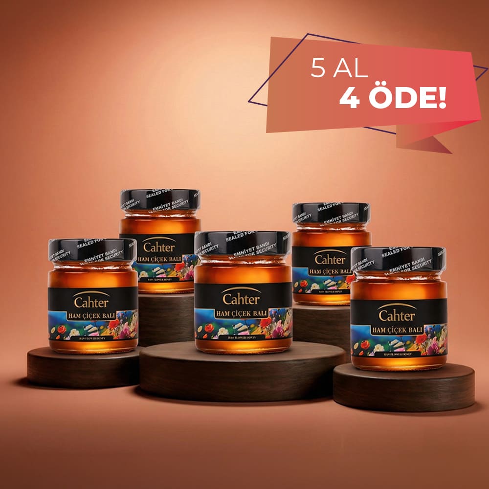 Süzme Ham Çiçek Balı 5 x 300 gr