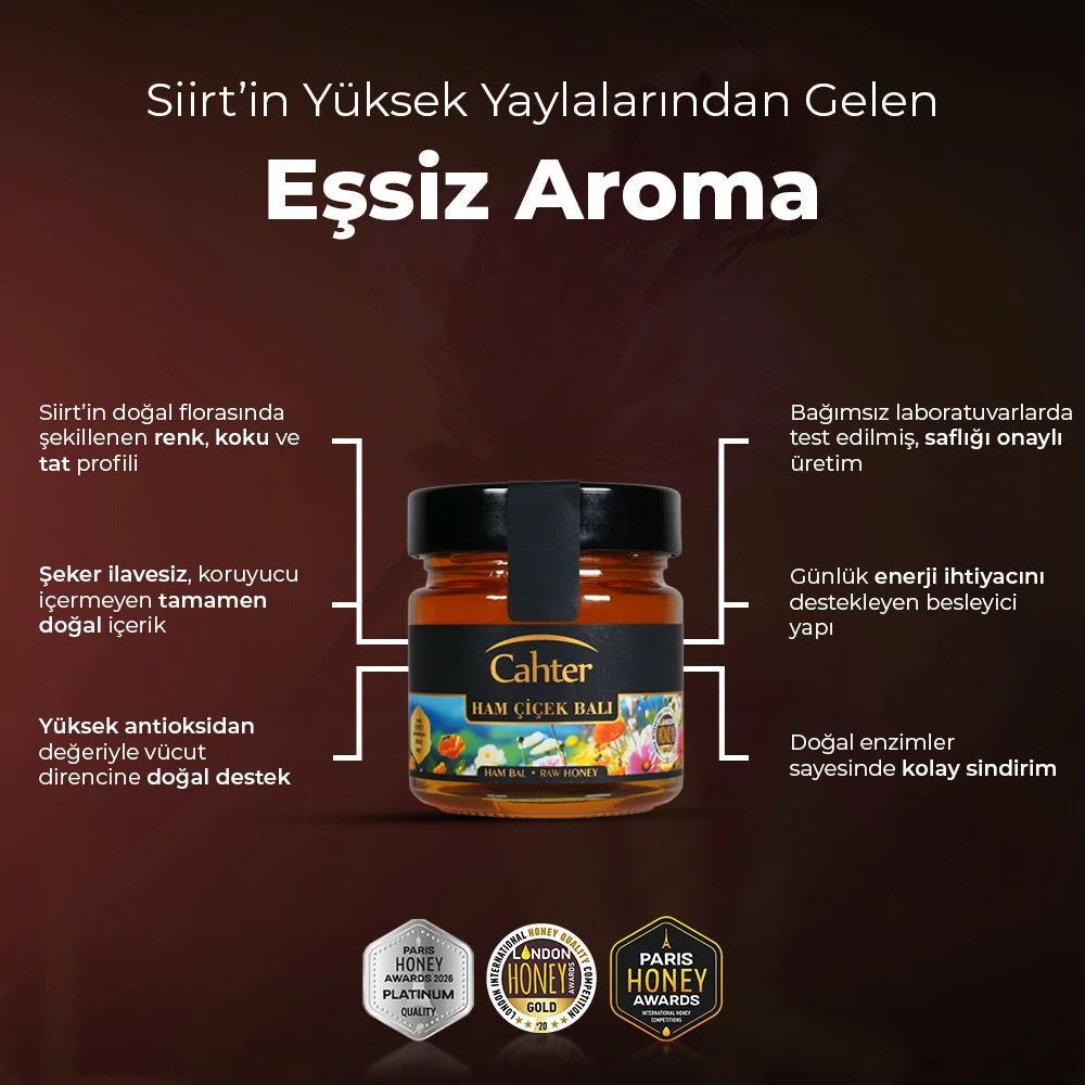 Organik Süzme Ham Çiçek Balı 300 gr
