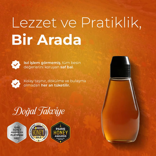 Ham Çiçek Balı Sıkma Ambalaj 350 gr